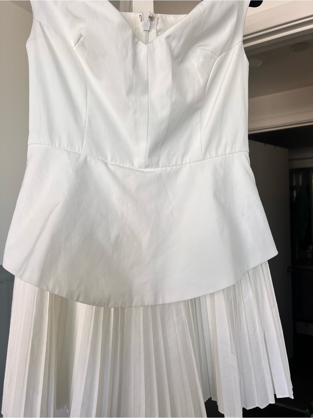 Showpo Izara Mini Dress White Sz US 8/Medium - Picture 4 of 15